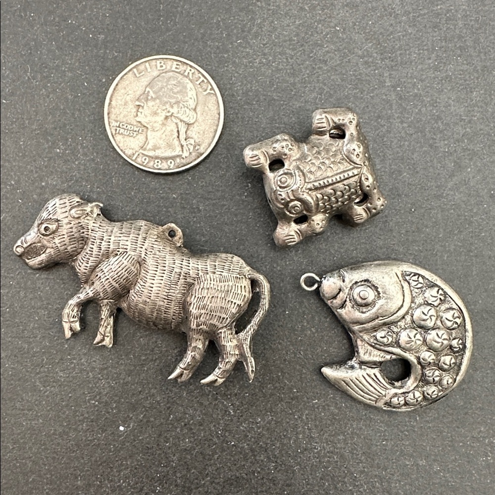 Rare Bundle of Vintage Metal Beads
